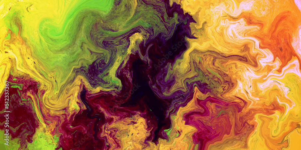 Fire flames on a black background with Luxurious colorful liquid marble surfaces design. Abstract color acrylic pours liquid marble surface design. Beautiful fluid abstract paint background. Fire flames on a black background with Luxurious colorful liquid marble surfaces design. Abstract color acrylic pours liquid marble surface design. Beautiful fluid abstract paint background.