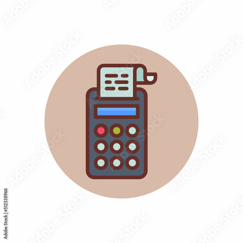 Tax Calculator icon in vector. Logotype