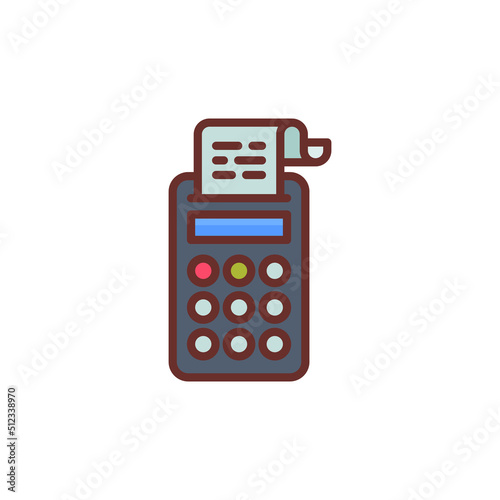 Tax Calculator icon in vector. Logotype