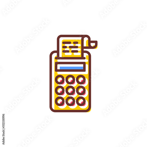 Tax Calculator icon in vector. Logotype