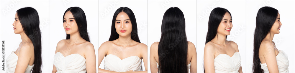 Half Body young adult Asian Woman, look at camera, beautiful Fashion make up open shoulder Half Body young adult Asian Woman, look at camera, beautiful Fashion make up open shoulder