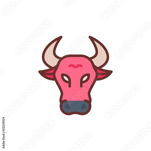 Bull Market icon in vector. Logotype