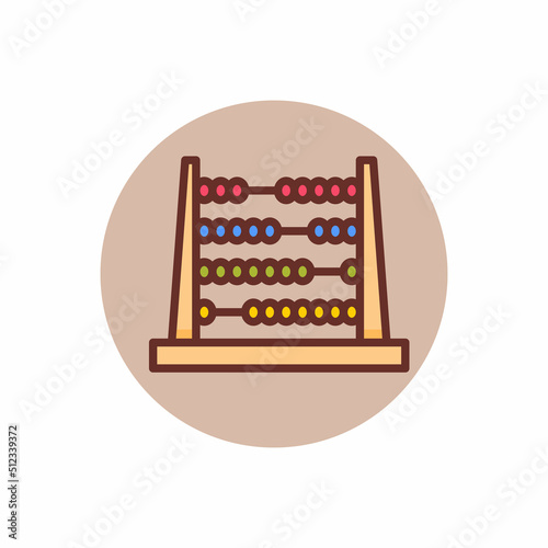 Abacus icon in vector. Logotype