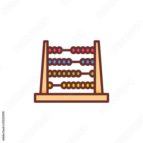 Abacus icon in vector. Logotype
