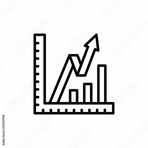 Growth Chart icon in vector. Logotype