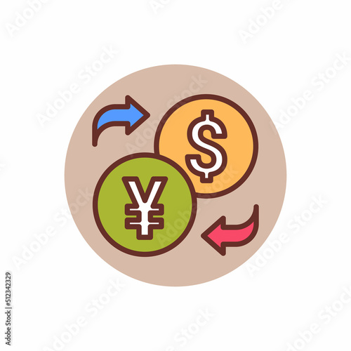 Currency Converter icon in vector. Logotype