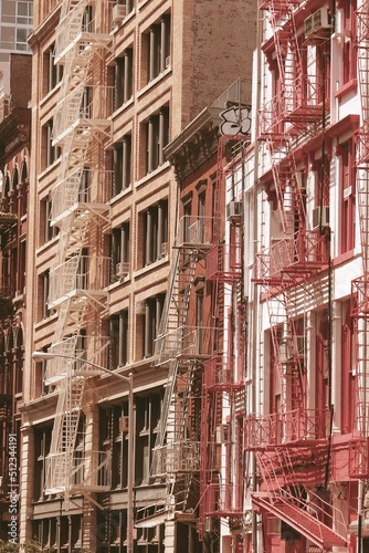 SoHo NY. New York vintage filter image. © Tupungato