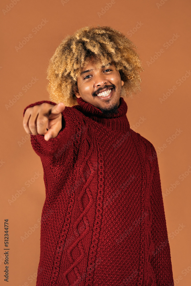 Cheerful Afro Man Portrait