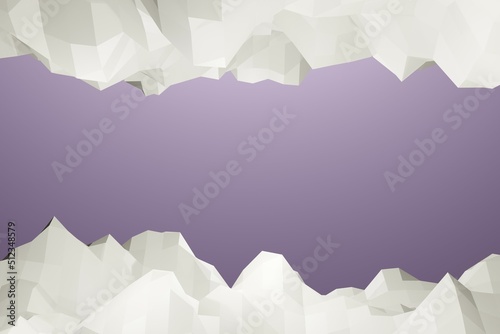3d rendering abstract background with low polygon frame