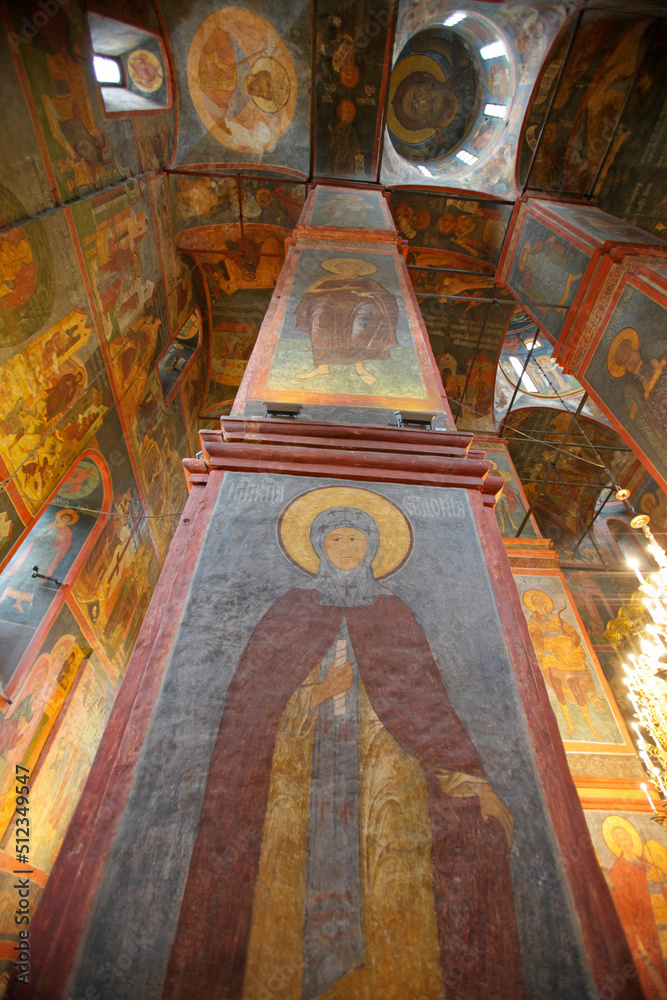 Mosaics in the interior of Church of the Savior on Blood, Saint Petersburg, Russia