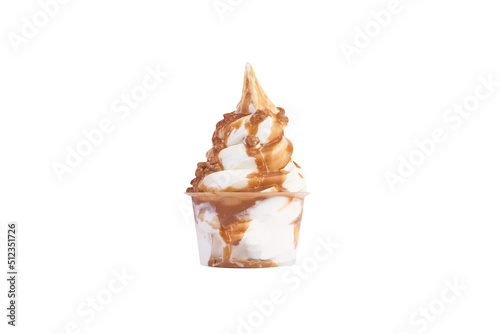 twix taste sundae icecream  photo