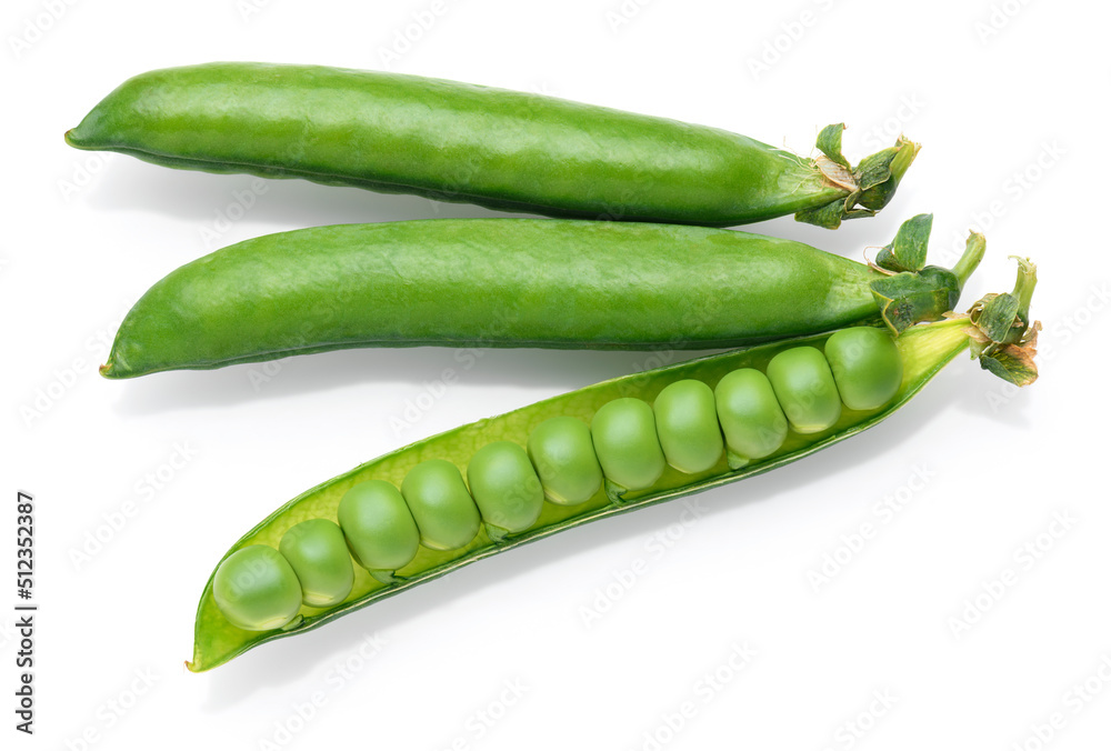 green peas in detail isolated on a white background, the concept of fresh vegetables and healthy food green peas in detail isolated on a white background, the concept of fresh vegetables and healthy food
