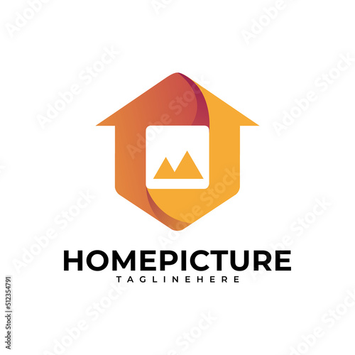 home picture dual meaning logo