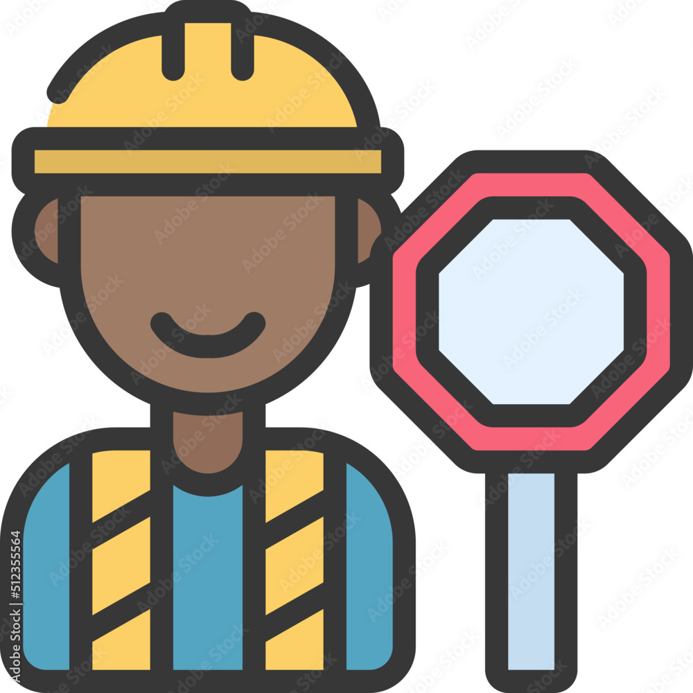 Obraz premium Road Worker Icon