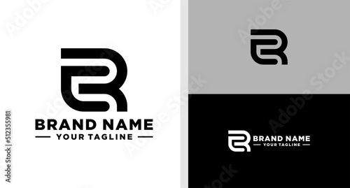 RC LOGO MONOGRAM LINE SIMPLE EDITABLE