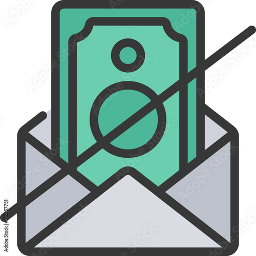 No Paycheck Icon