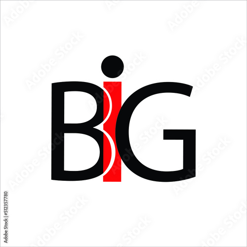 Big word, big logo, big graphic, big illustration