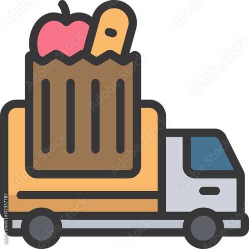 Grocery Delivery Icon