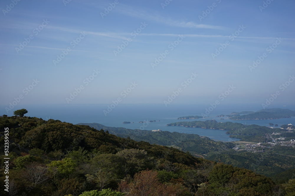 view from the top　伊勢湾の全景