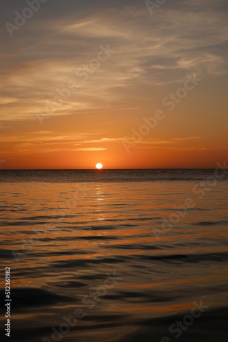 sunset over the sea © Rina