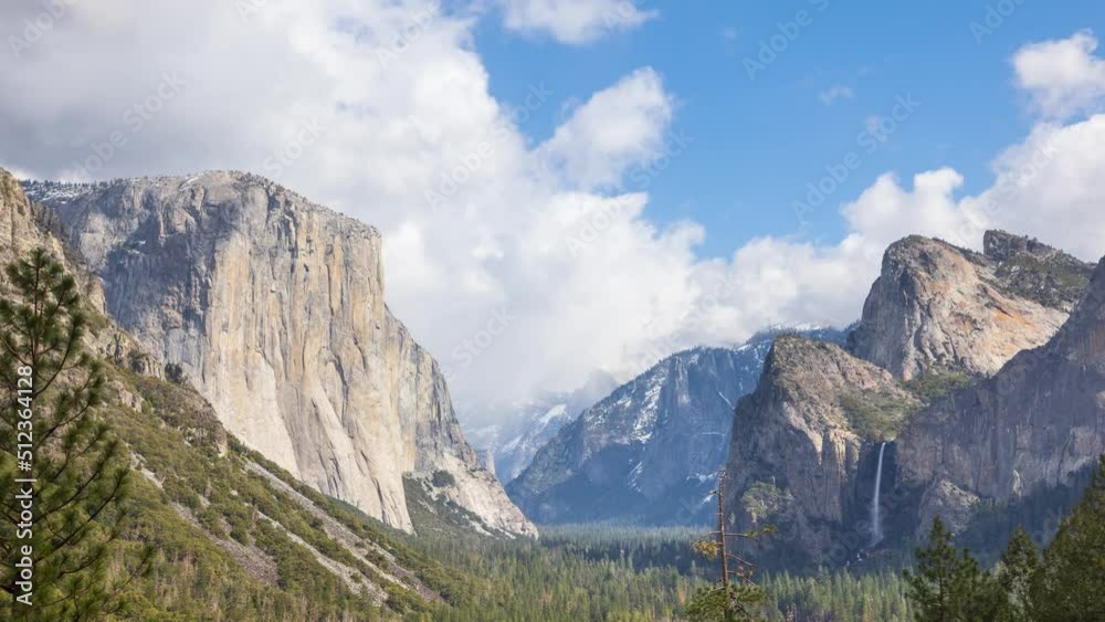 Time Lapse of the the clouds moving over the amazing landscape of Yosmite National Park in California. Time Lapse of the the clouds moving over the amazing landscape of Yosmite National Park in California.