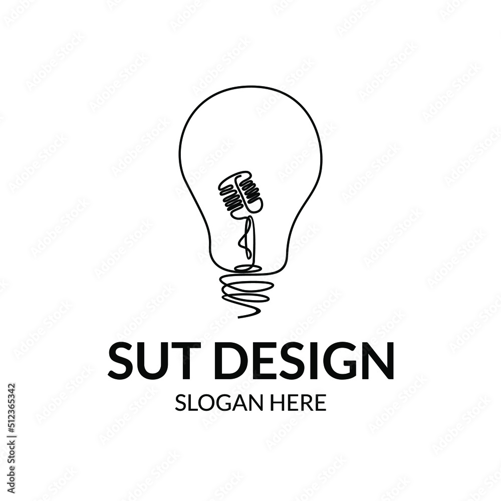 light bulb and mic in line art style connect light bulb and mic in line art style connect
