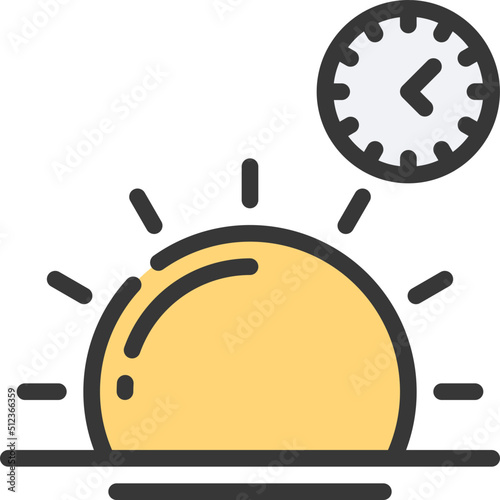 Sunset Time Icon