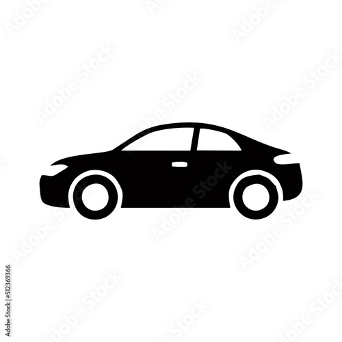 Simple icon modern sign car silhouette on background. Side view car icon. Vehicle inspiration vector. Editable vector. EPS10. car icon isolate on a white background  vector illustration