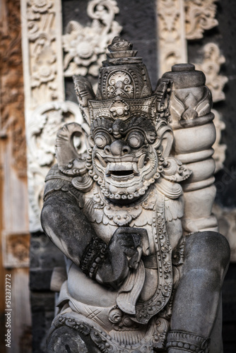 Hinduism stone sculpture at Bali, Indonesia