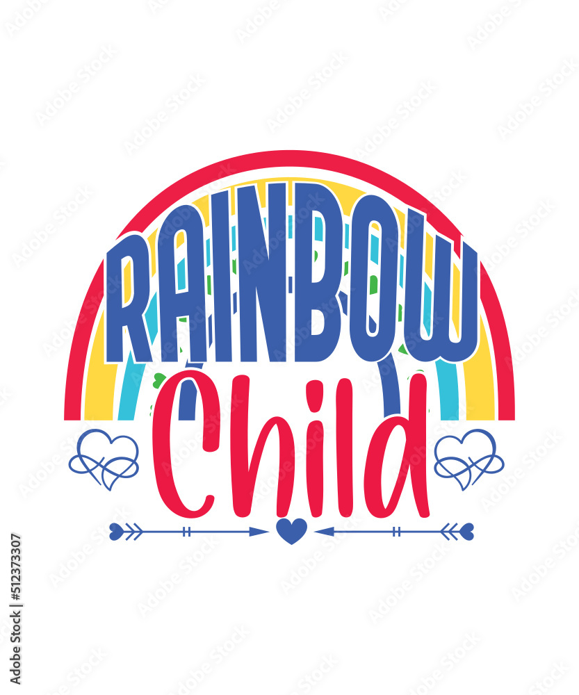 Bright Rainbow SVG,Colorful Rainbow,Cut files,Kids,Birthday,EPS,PNG