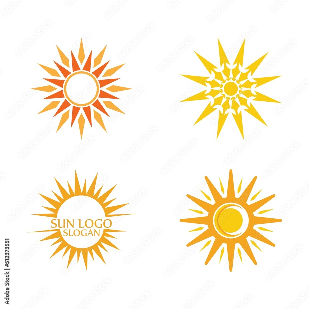 Sun Vector illustration Icon Sun Vector illustration Icon
