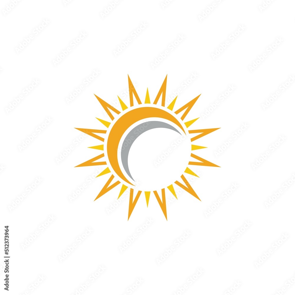 Sun Vector illustration Icon Sun Vector illustration Icon