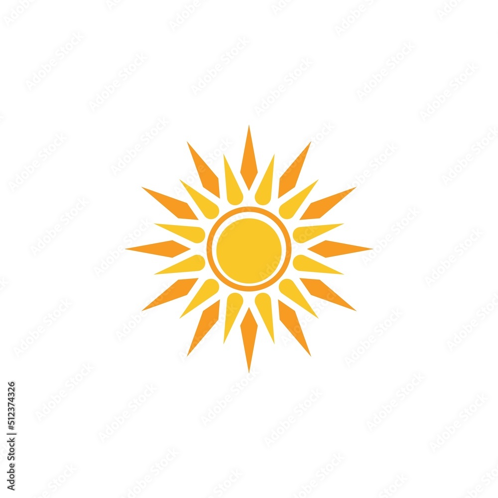 Sun Vector illustration Icon Sun Vector illustration Icon