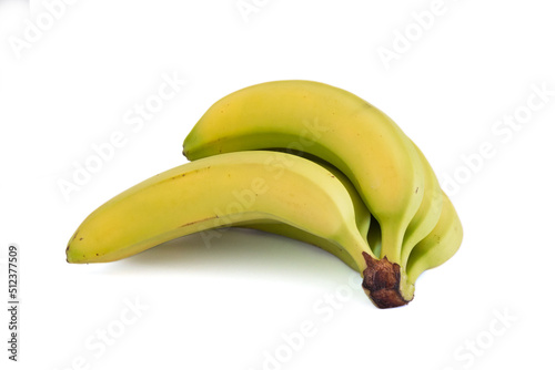 grappe de banane isolé sur un fond blanc