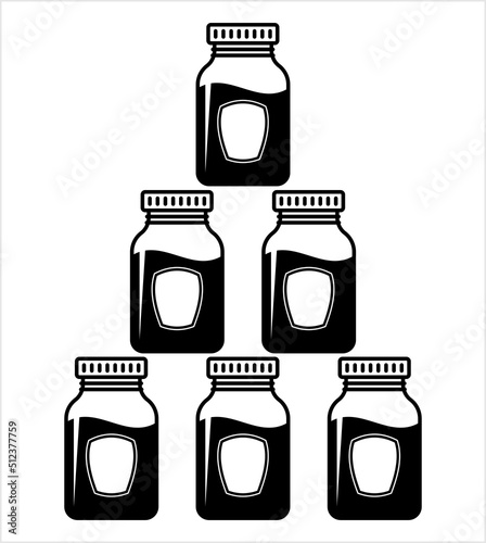 Glass Jar Icon M_2206002