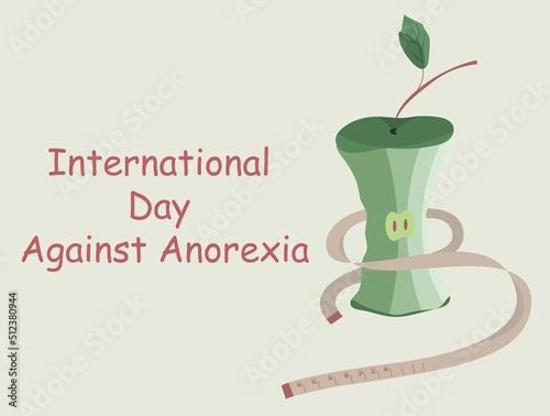 International Day Against Anorexia. Health care concept. 