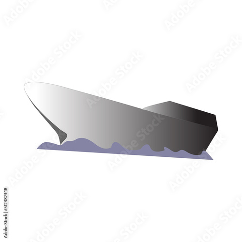 vector ship with white background