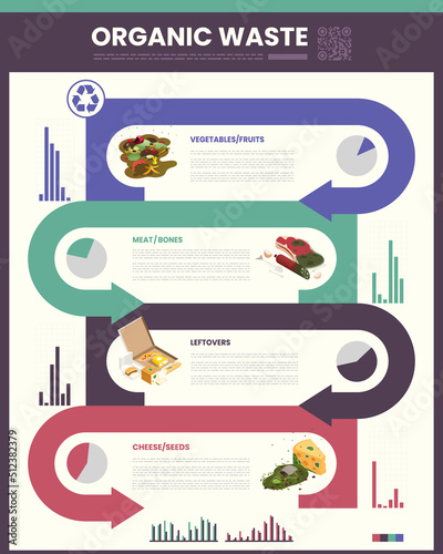 Food Waste Infographic Set