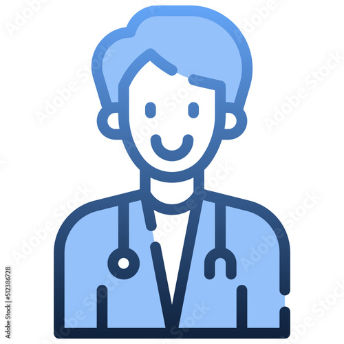 DOCTOR Gradient icon,linear,outline,graphic,illustration