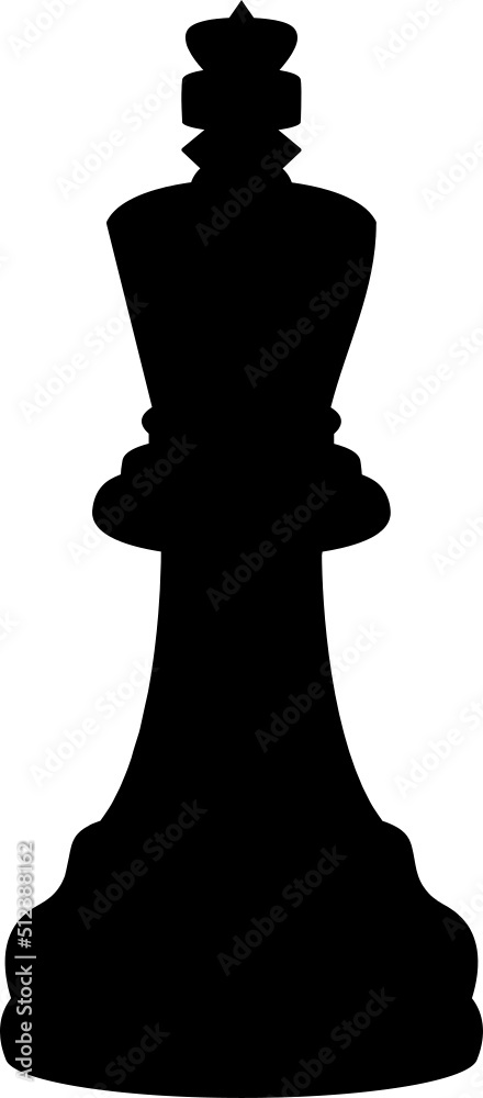 Chess game piece clipart design illustration