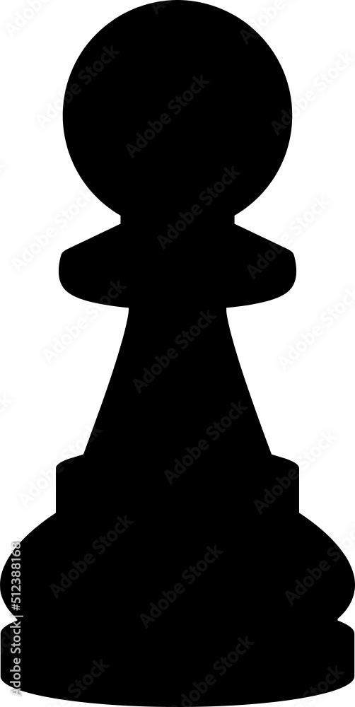 Chess game piece clipart design illustration