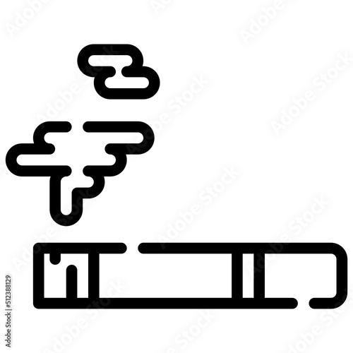 SMOKE line icon,linear,outline,graphic,illustration