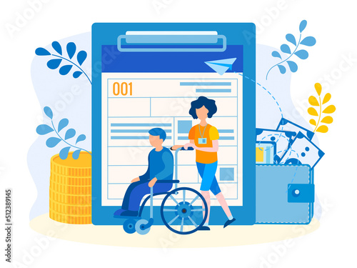 Support for lending to people with disabilities, social assistance, financial payments and insurance.