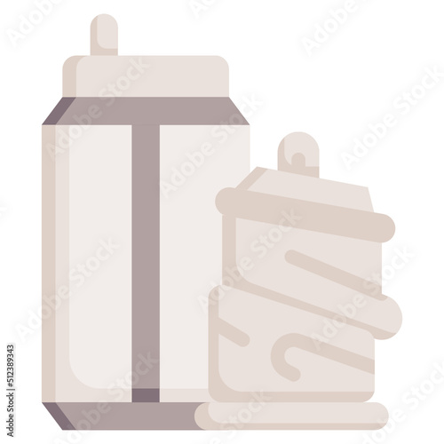 CAN flat icon,linear,outline,graphic,illustration