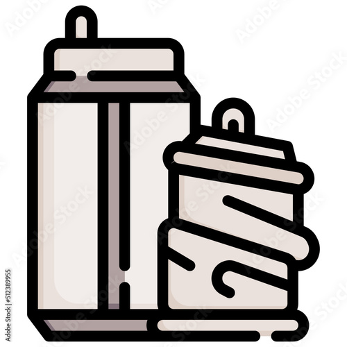 CAN filled outline icon,linear,outline,graphic,illustration