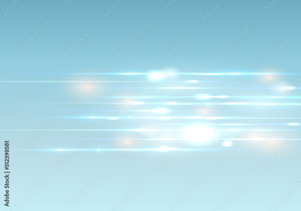White horizontal lens flares pack. Abstract set of light flares, laser beams, sparkling lined, horizontal light rays. Vector illustration. White horizontal lens flares pack. Abstract set of light flares, laser beams, sparkling lined, horizontal light rays. Vector illustration.