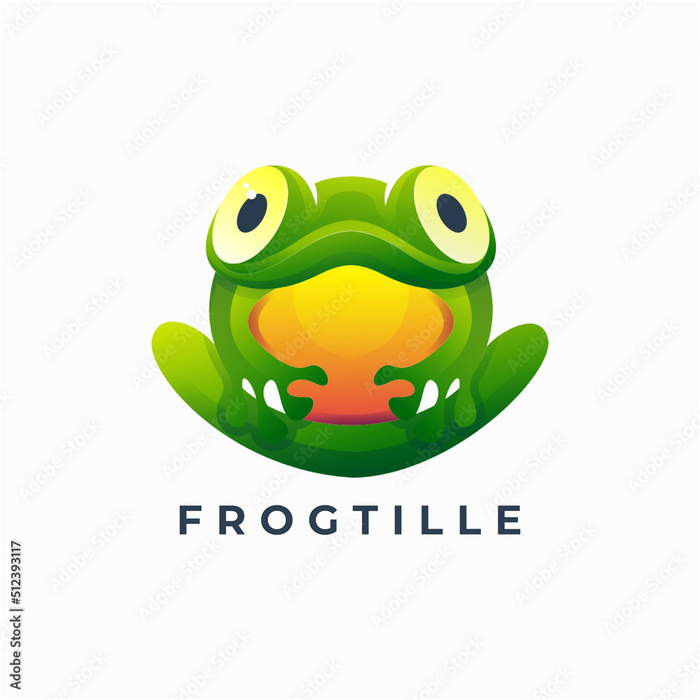 frog colorful logo