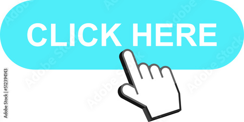 Click here button clipart design illustration