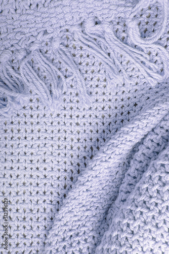 Knitted linen canvas background, closeup backdrop