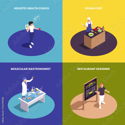 Food Industry Professions Set